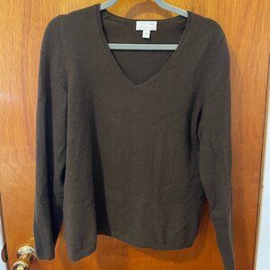 Charter Club 100% Cashmere V Neck Sweater